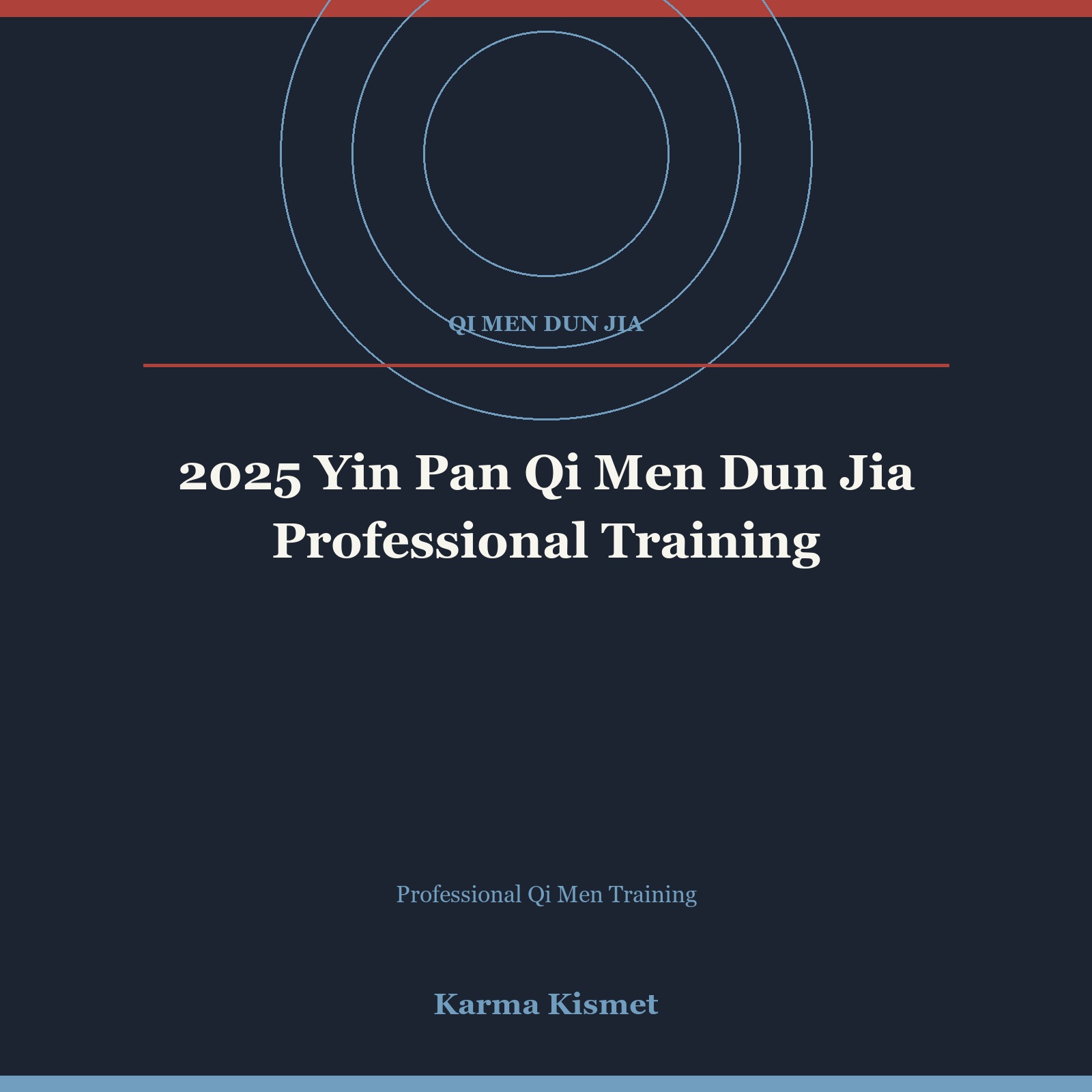 2025 Yin Pan Qi Men Dun Jia Professional Training course cover