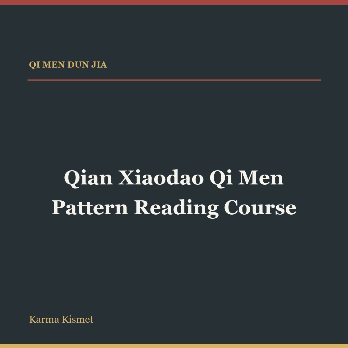 Qian Xiaodao Qi Men Pattern Reading Course full-title square course cover