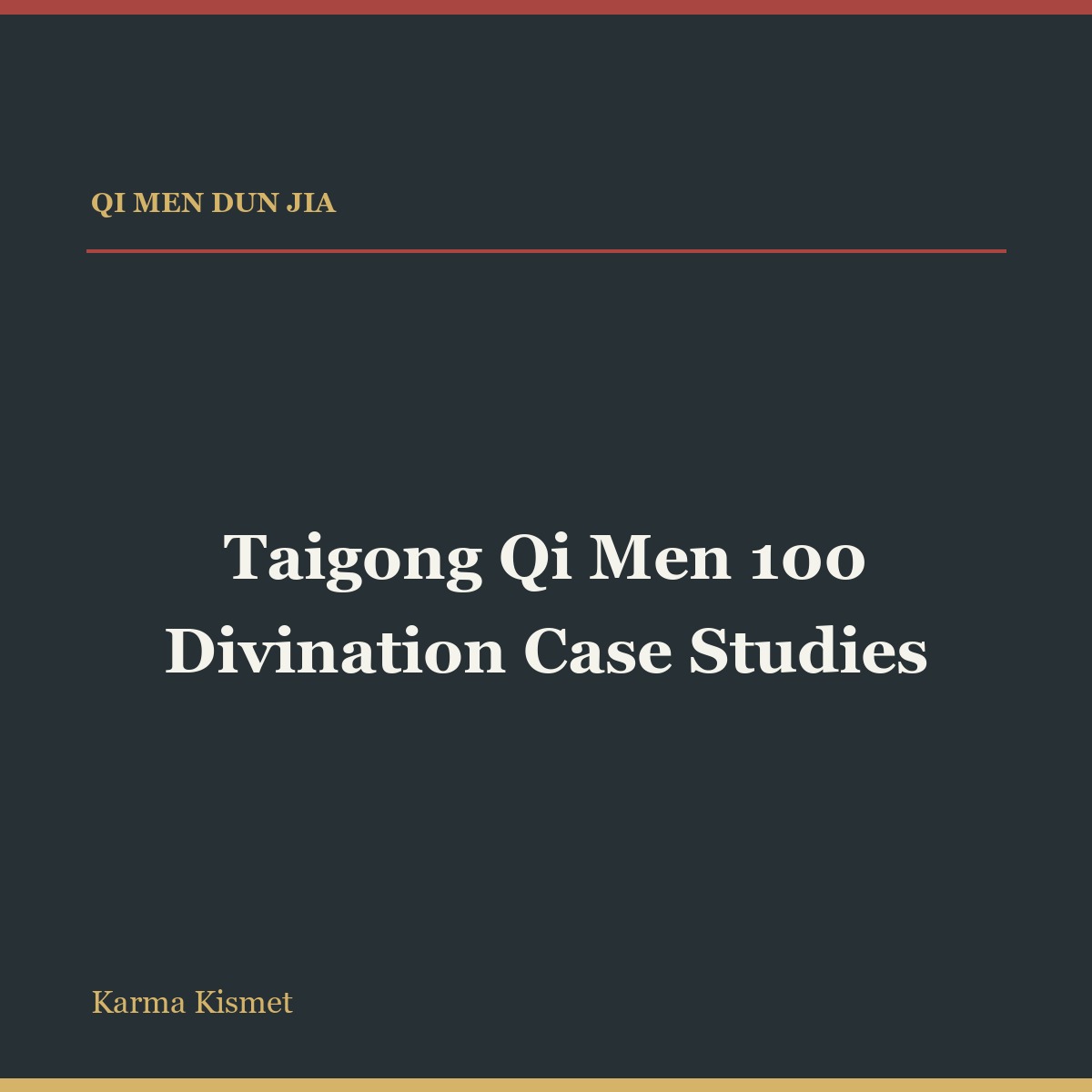 Taigong Qi Men 100 Divination Case Studies full-title square course cover