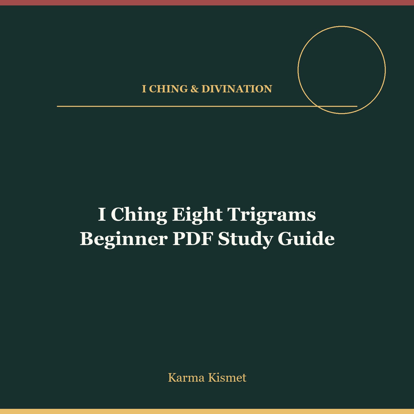 I Ching Eight Trigrams Beginner PDF Study Guide course cover