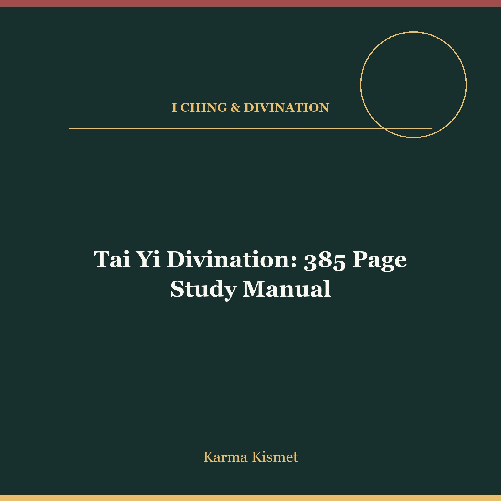 Tai Yi Divination: 385 Page Study Manual course cover