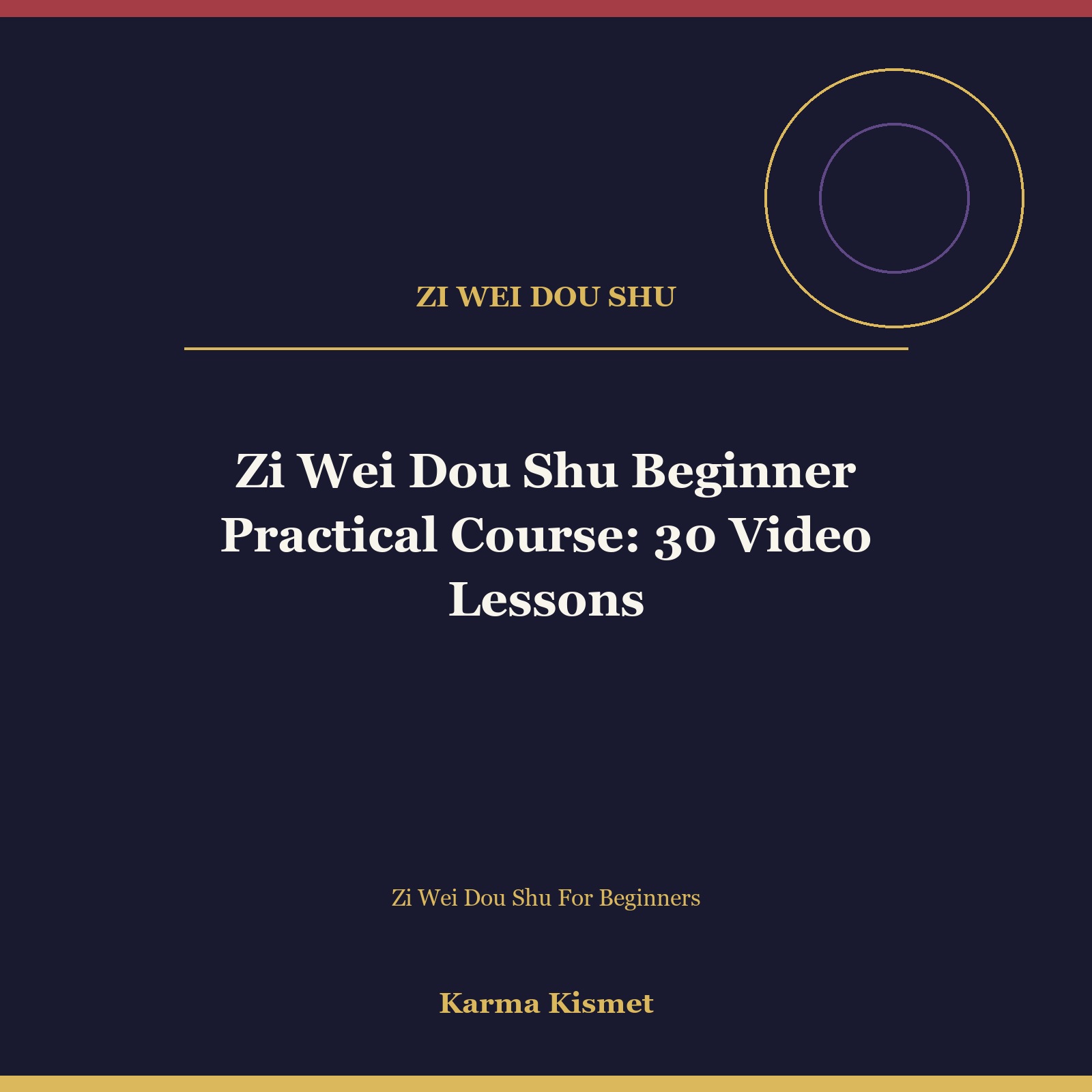 Zi Wei Dou Shu Beginner Practical Course: 30 Video Lessons course cover
