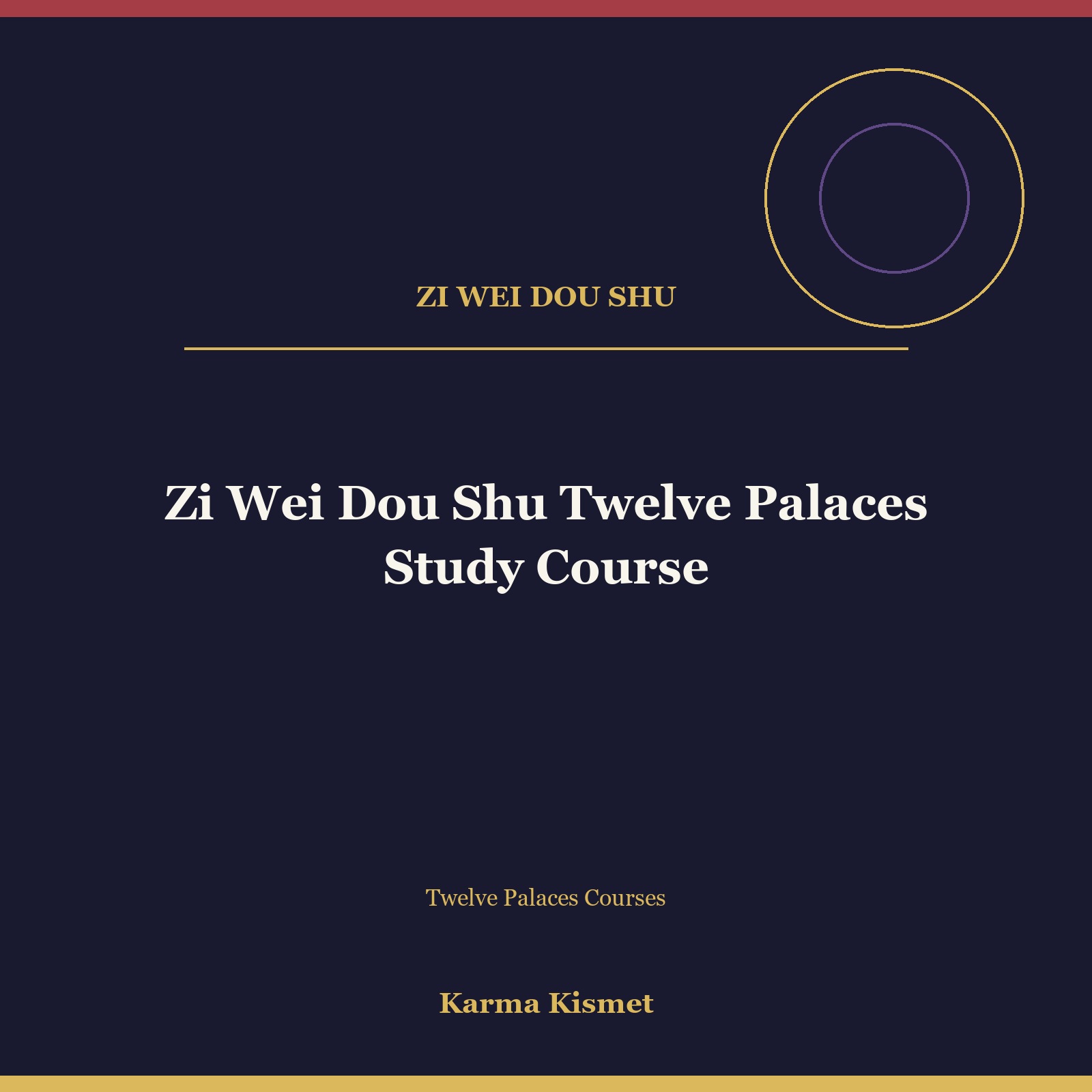 Zi Wei Dou Shu Twelve Palaces Study Course course cover